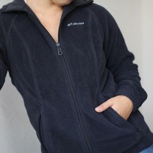 Columbia Black Fleece Zip-up